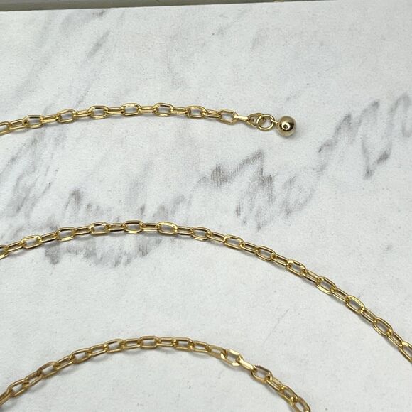 Gold Tone Double Strand Chain Link Belt - Small (S) ✨ - Picture 10 of 11